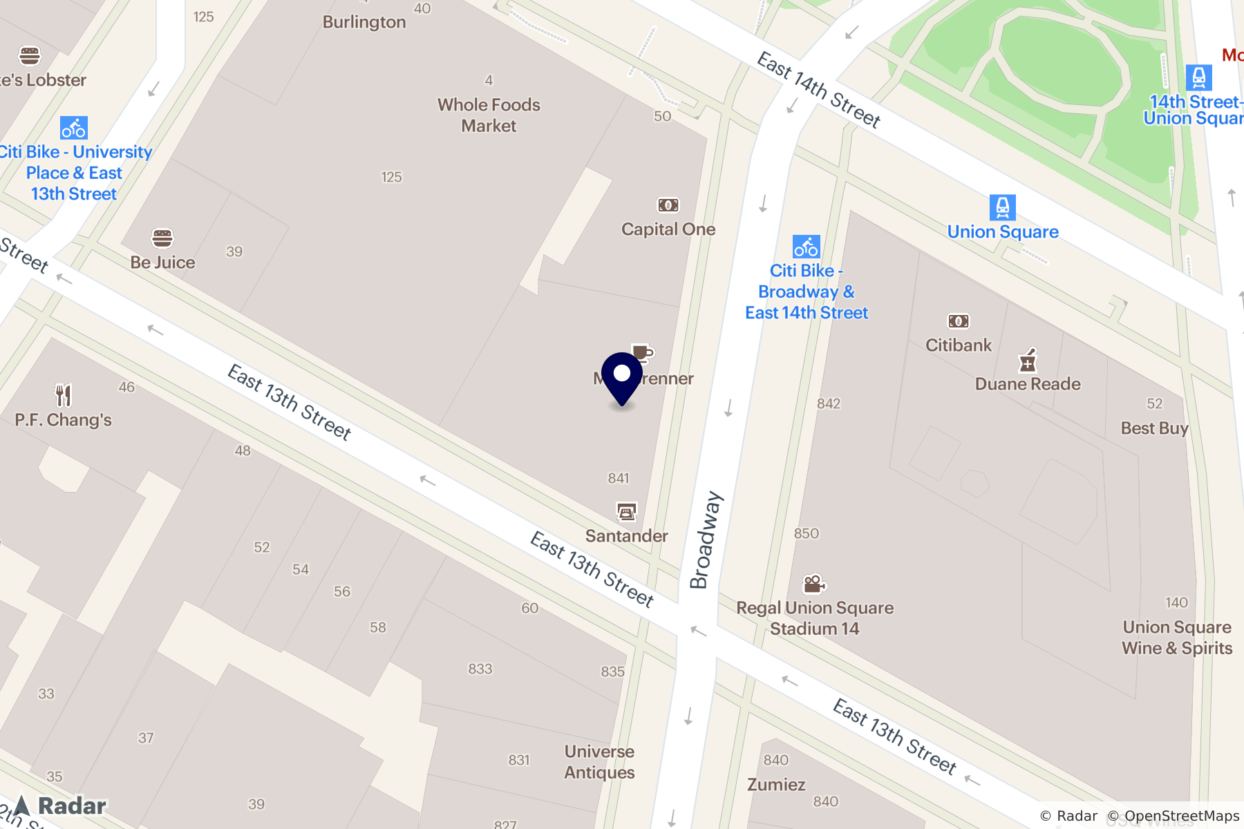 Radar Static Map with custom marker images